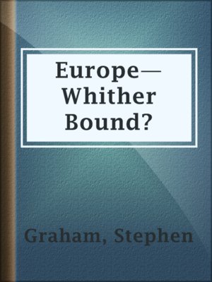 cover image of Europe—Whither Bound?